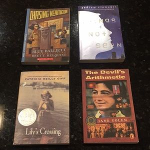 4 Books for $15  Interest Levels vary Grades 3-9